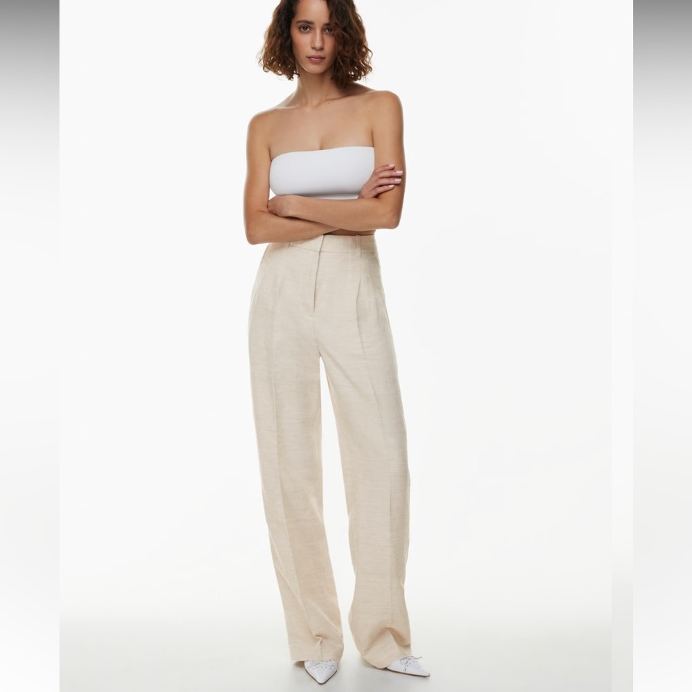 women's pure color linen jeans